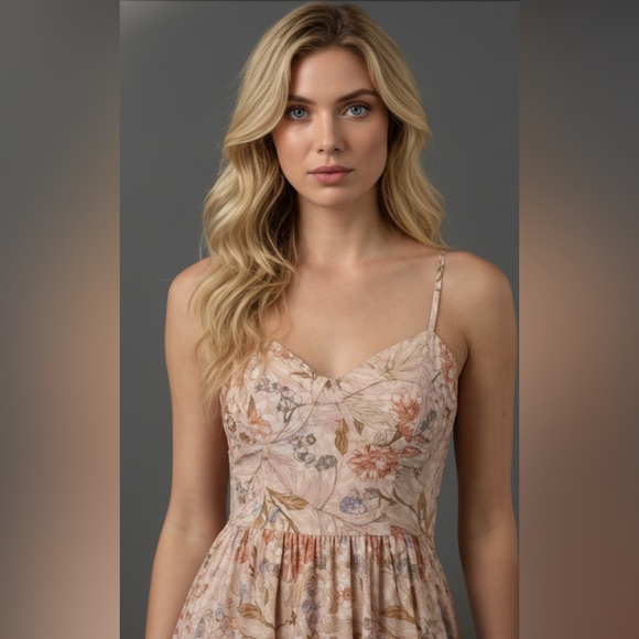 Bohemian Floral Print Cami Dress - Picture 2 of 10